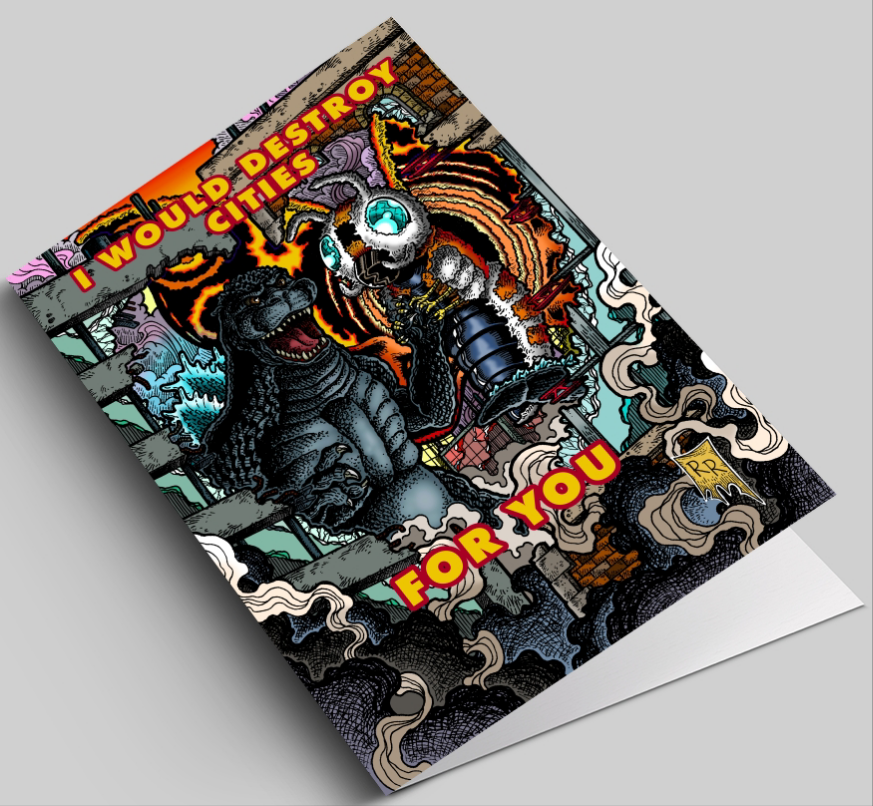 Godzilla & Mothra Card