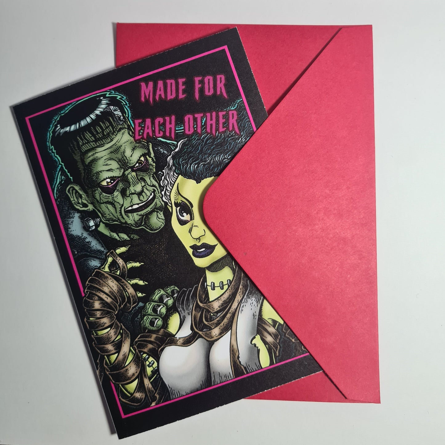 Frankenstein & Bride Card