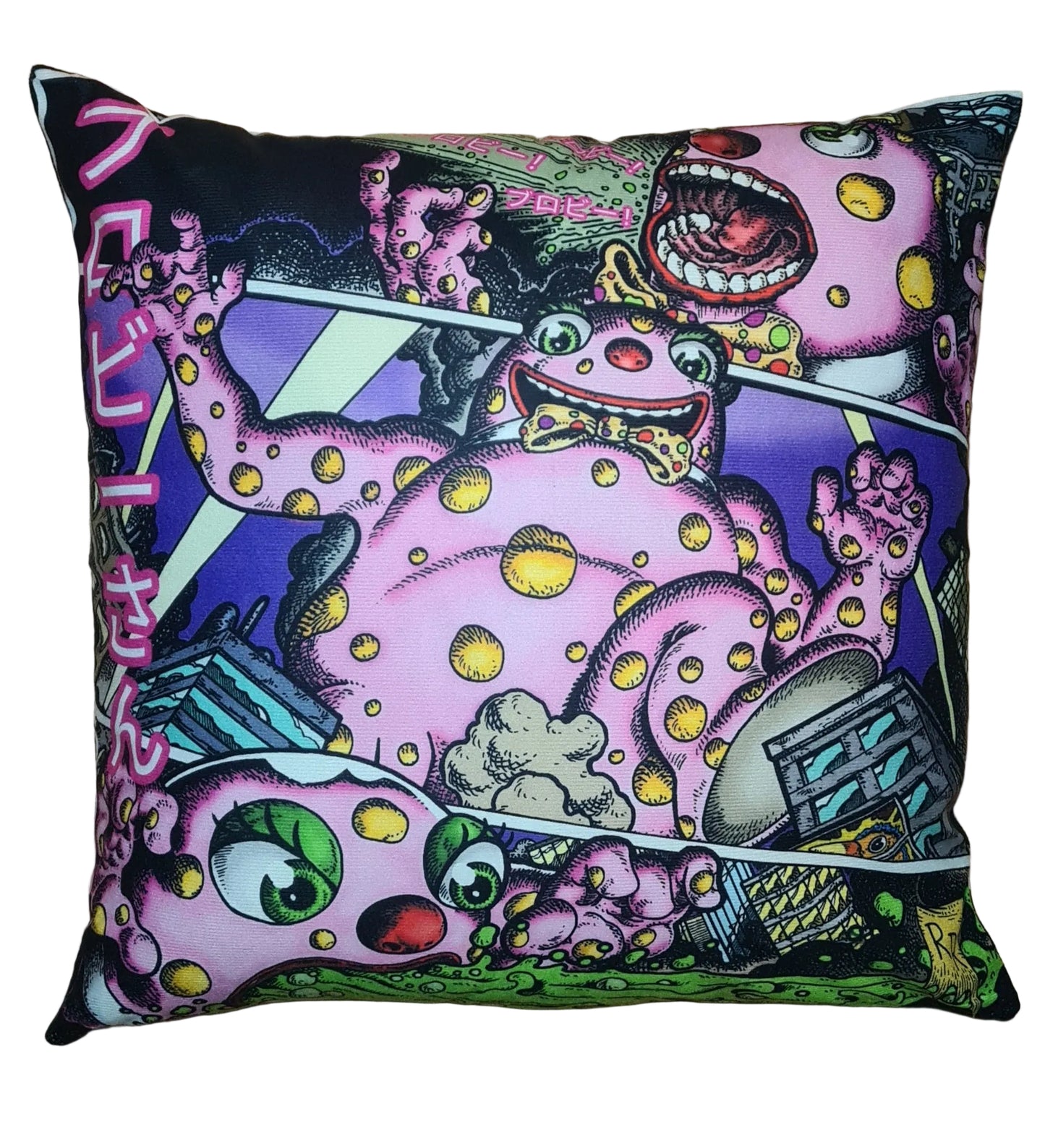 Mr Blobzilla Cushion