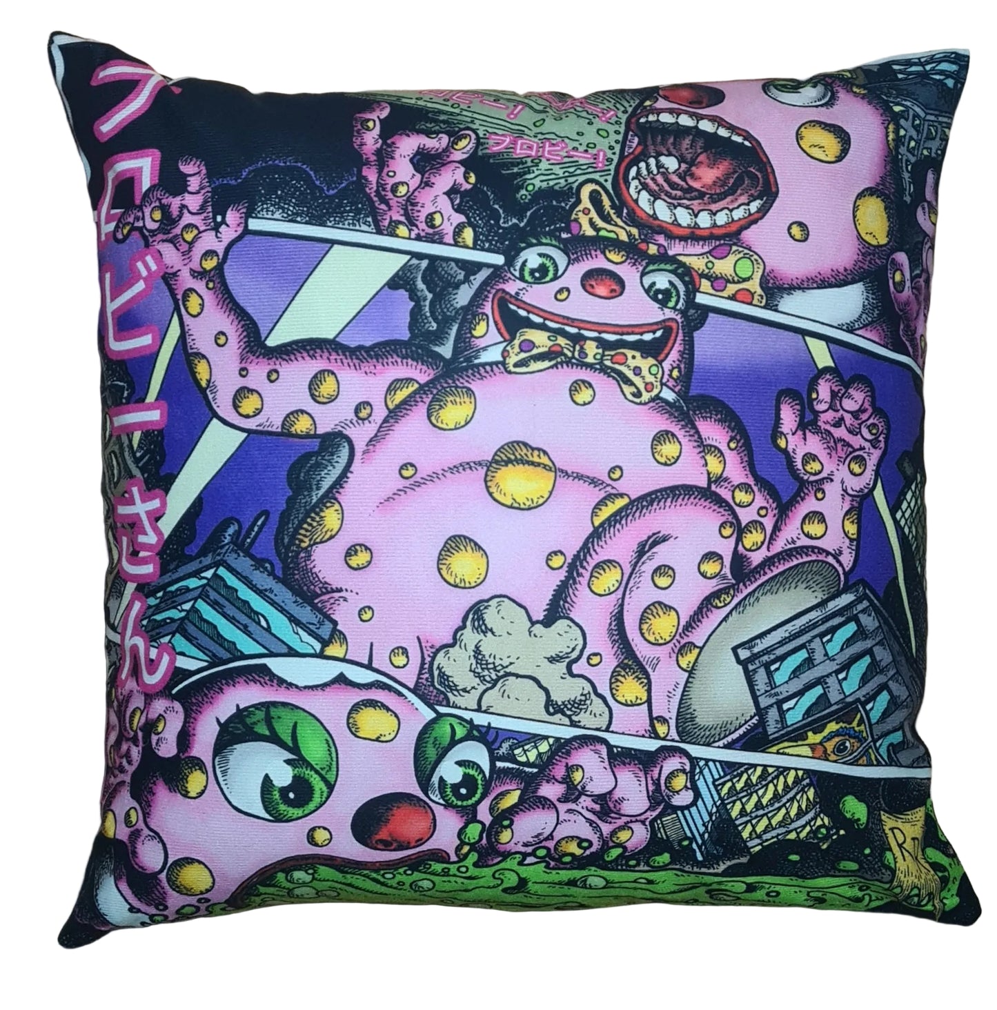 Mr Blobzilla Cushion