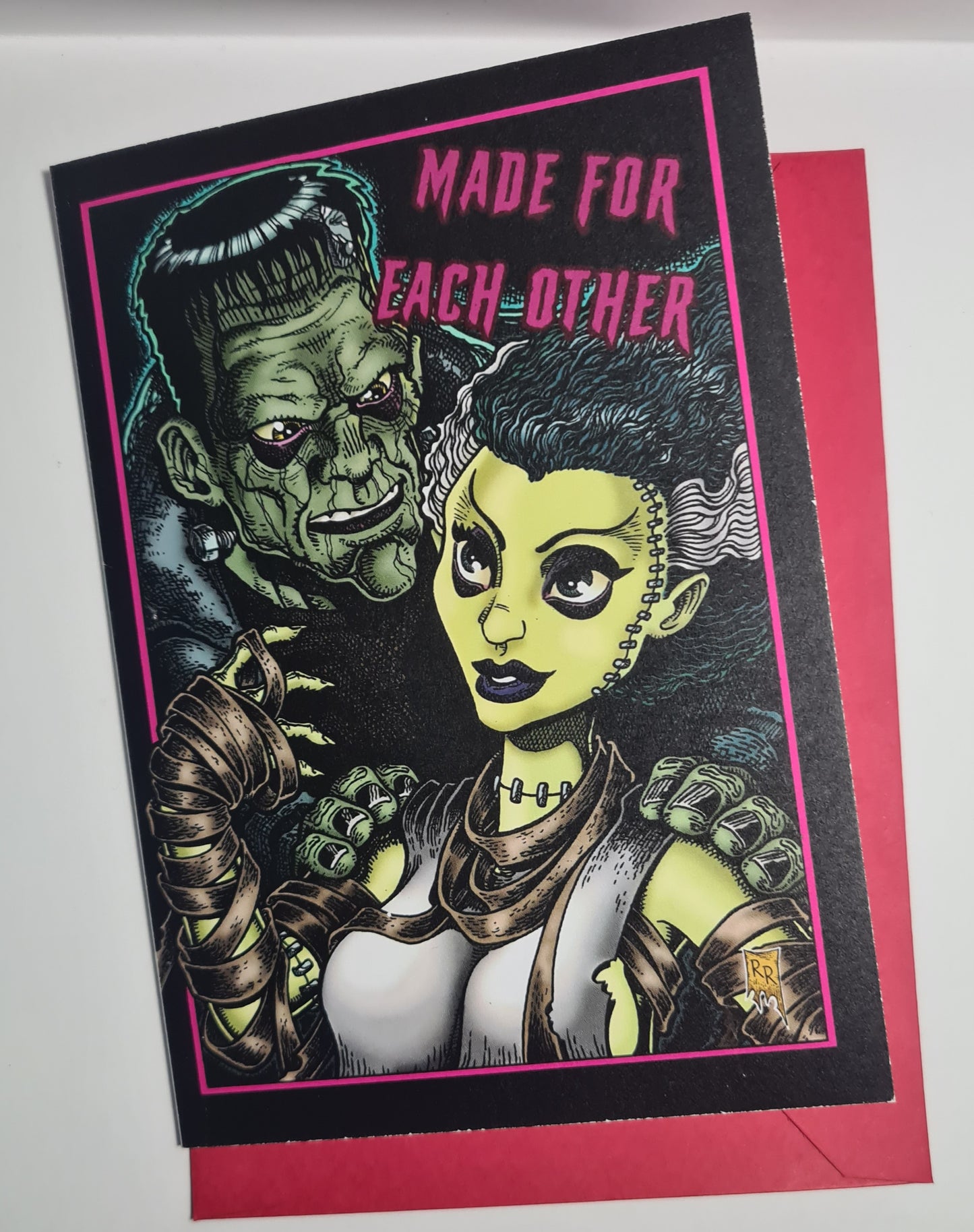 Frankenstein & Bride Card